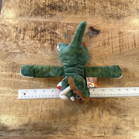 Wild Republic Huggers Triceratops Dinosaur Soft Plush Dino Slap Bracelet - Picture 7 of 9